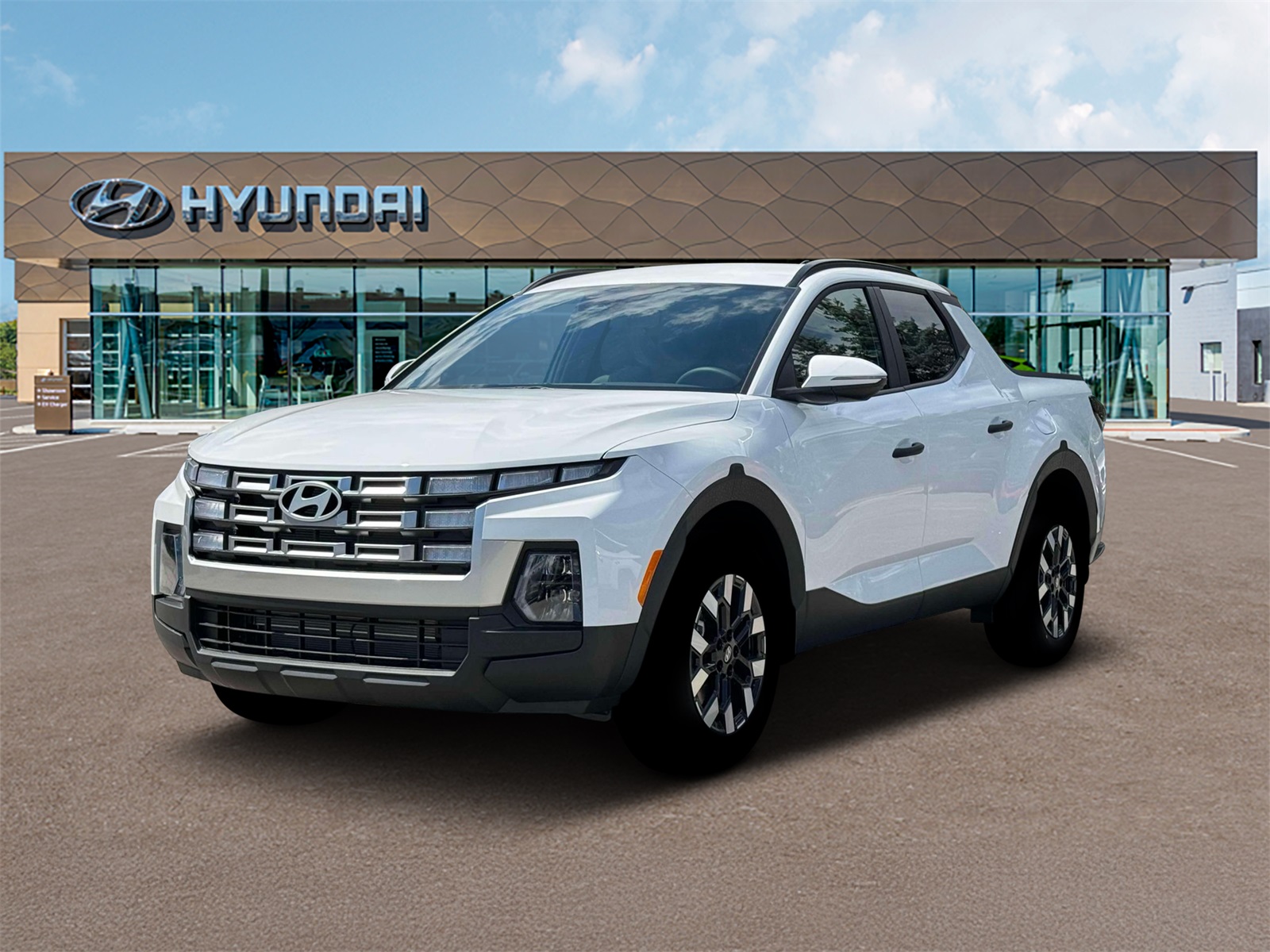 Photo view of 2026 Hyundai Santa Cruz in White