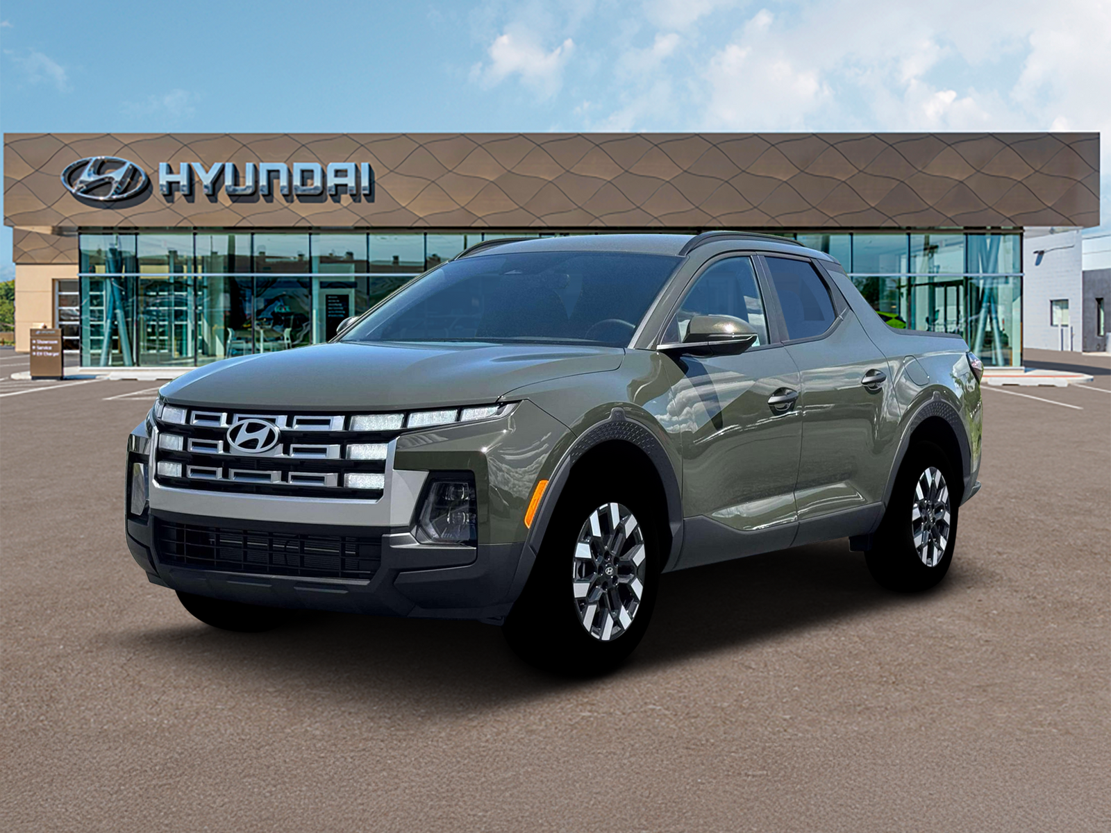 Photo view of 2026 Hyundai Santa Cruz in Green