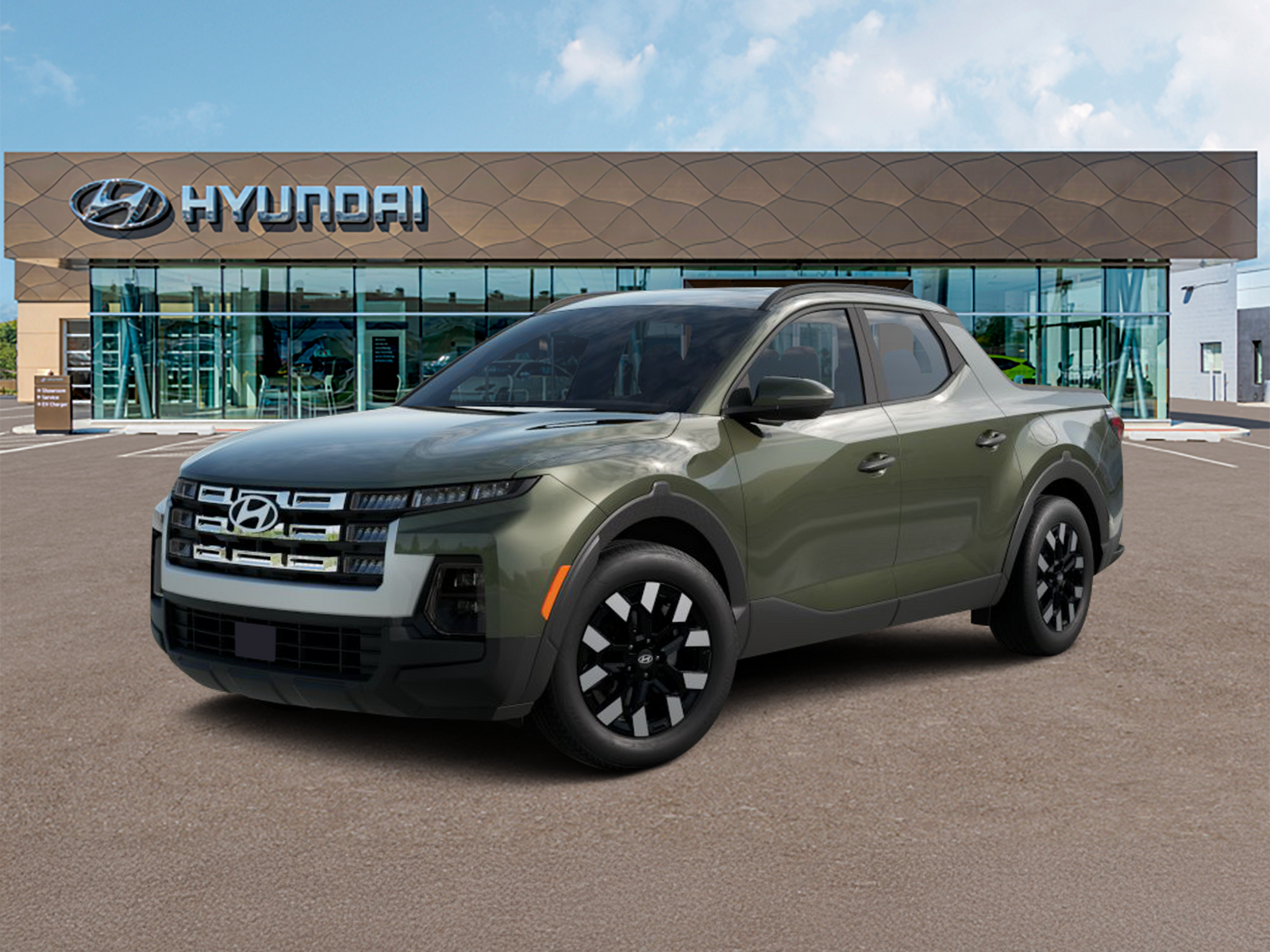 Photo view of 2026 Hyundai Santa Cruz in Green