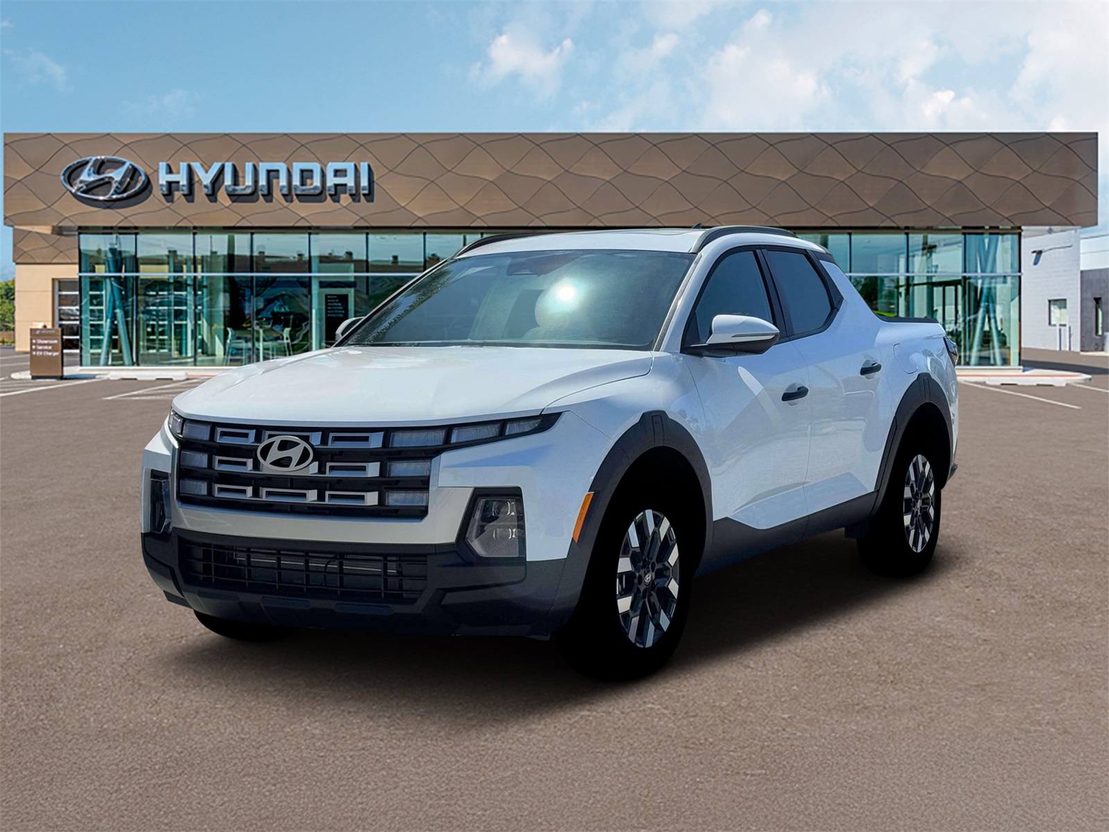 Photo view of 2026 Hyundai Santa Cruz in White