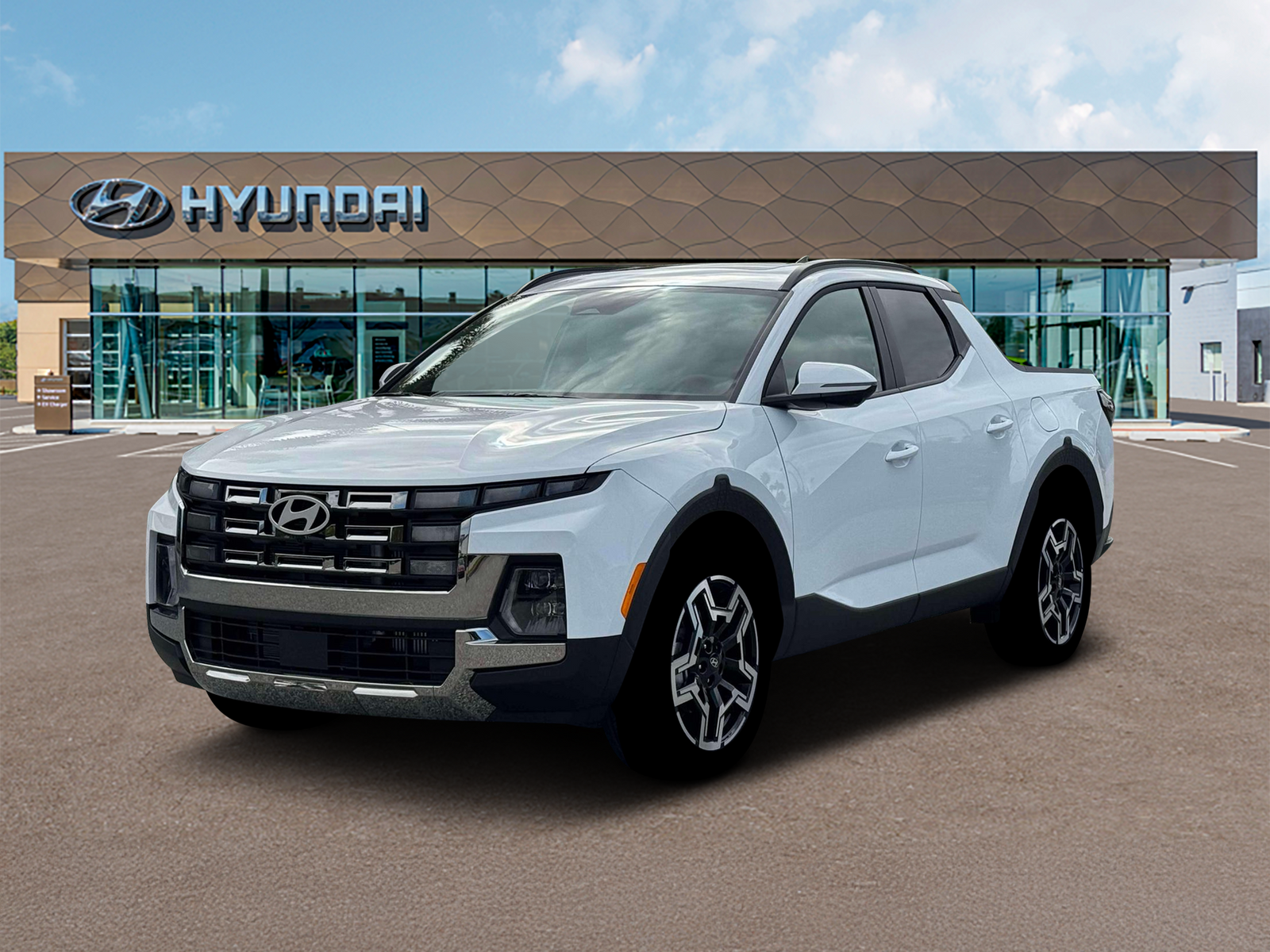 Photo view of 2026 Hyundai Santa Cruz in White