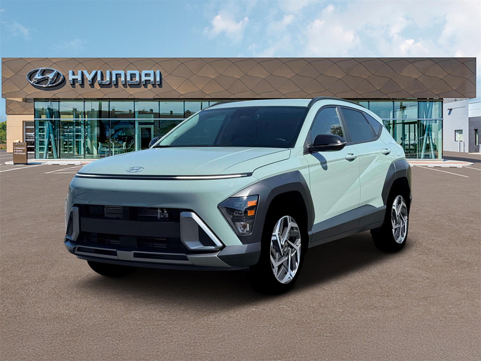 Photo view of 2026 Hyundai Kona in Green