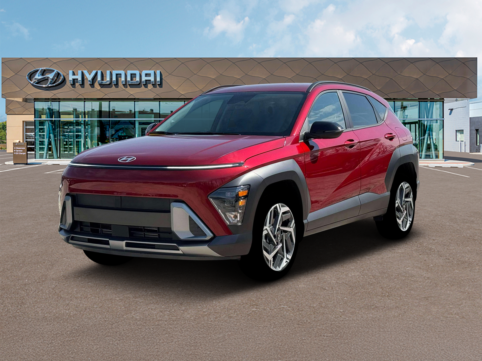 Photo view of 2026 Hyundai Kona in Red