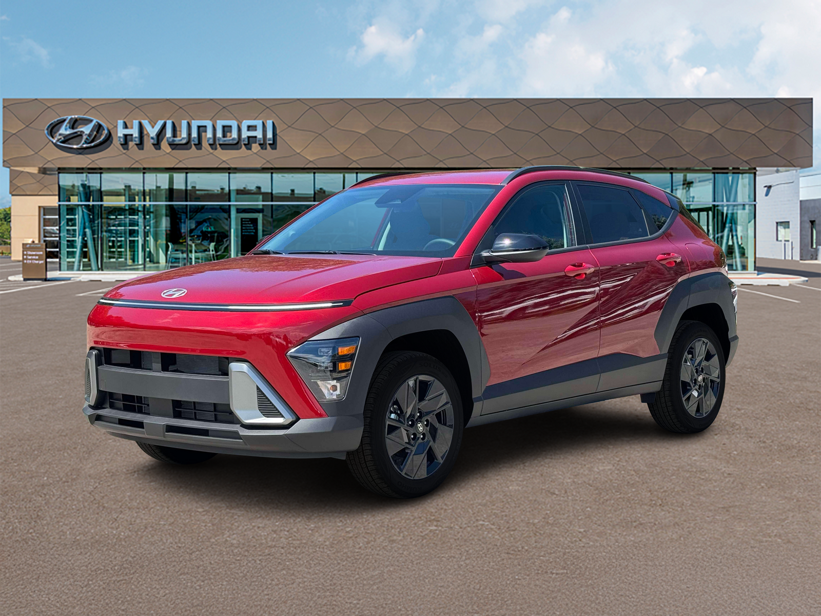 Photo view of 2027 Hyundai Kona in Red