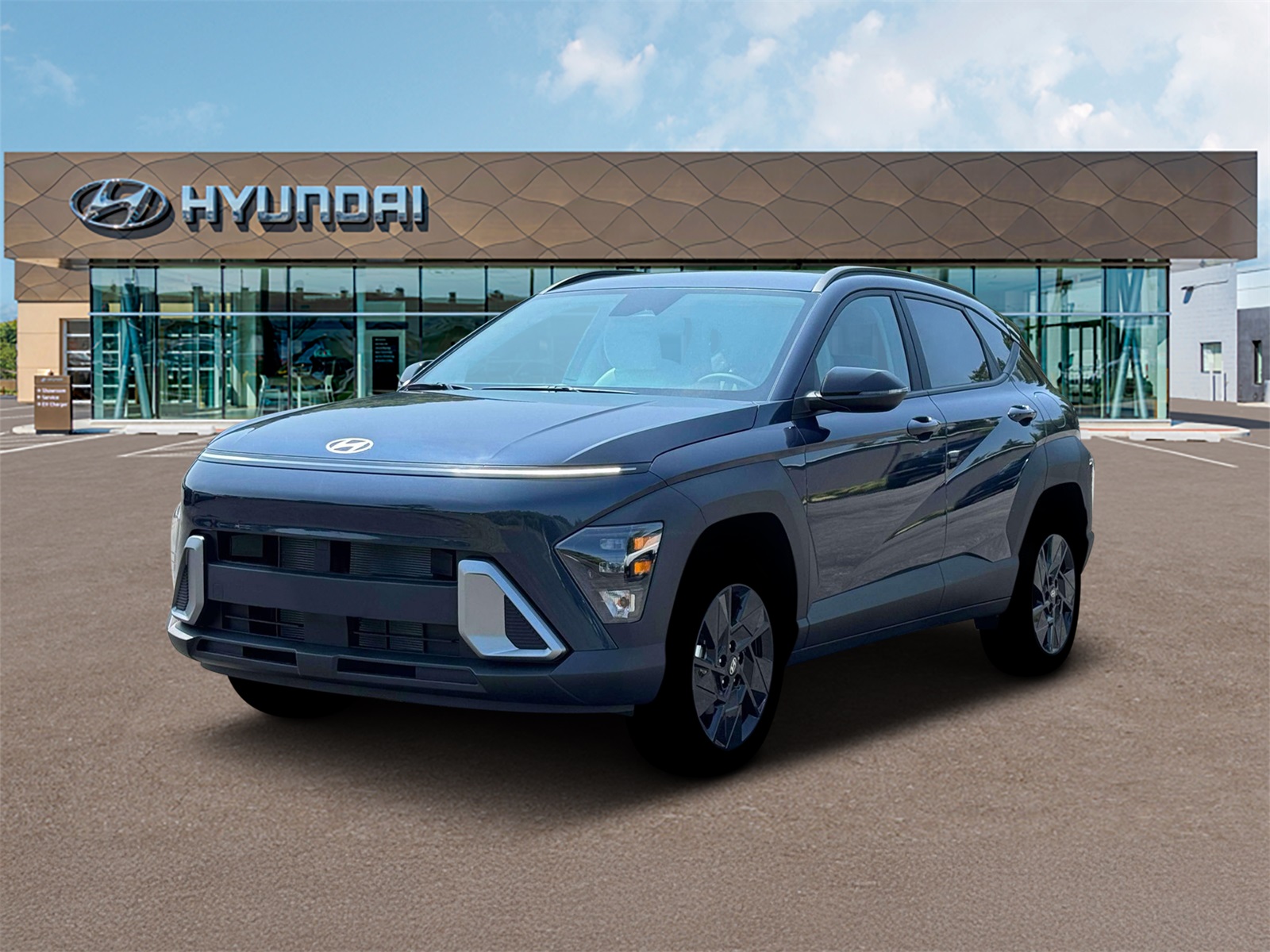 Photo view of 2026 Hyundai Kona in Blue