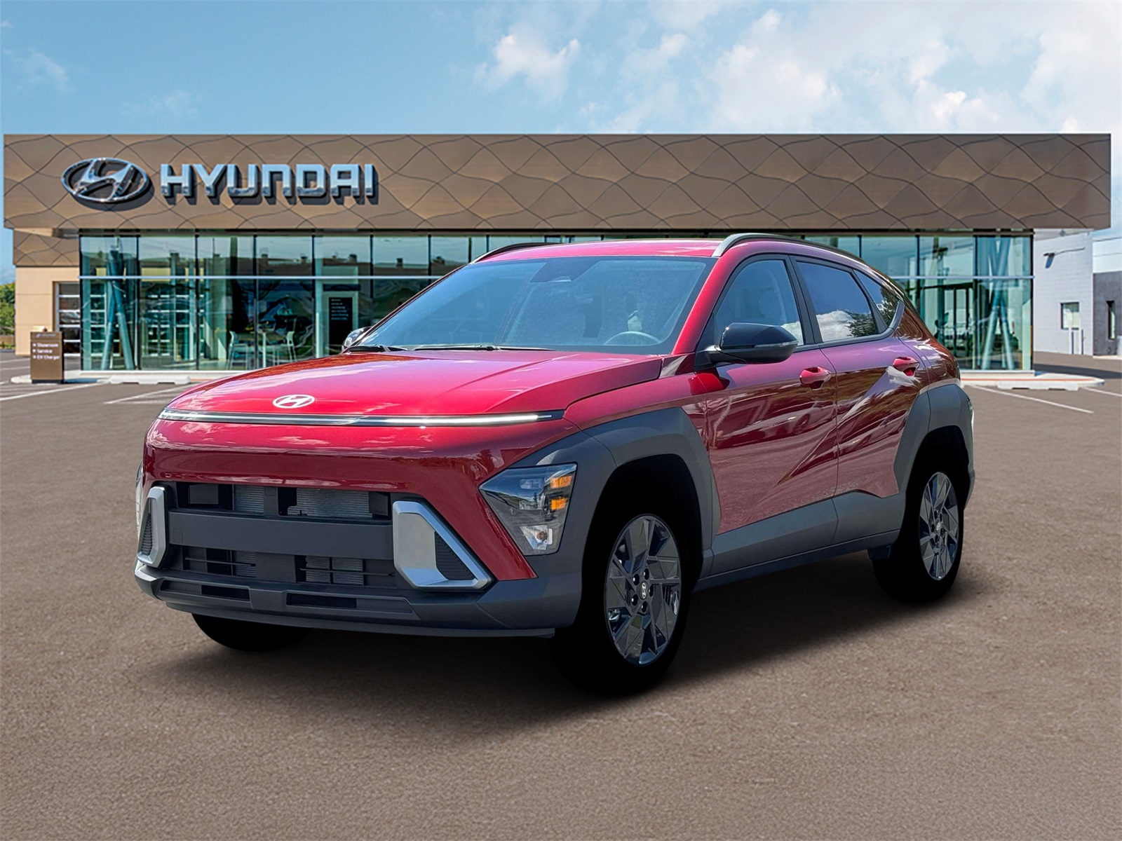 Photo view of 2026 Hyundai Kona in Red