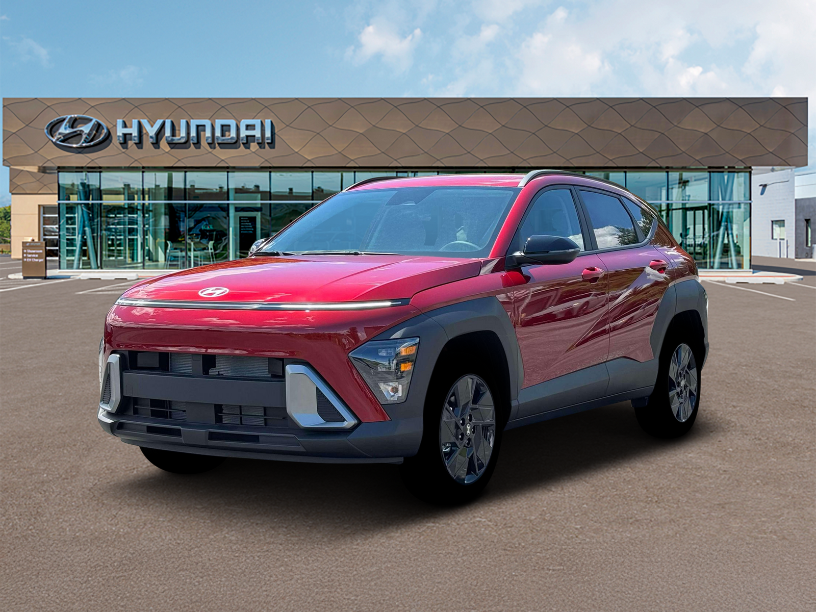 Photo view of 2026 Hyundai Kona in Red