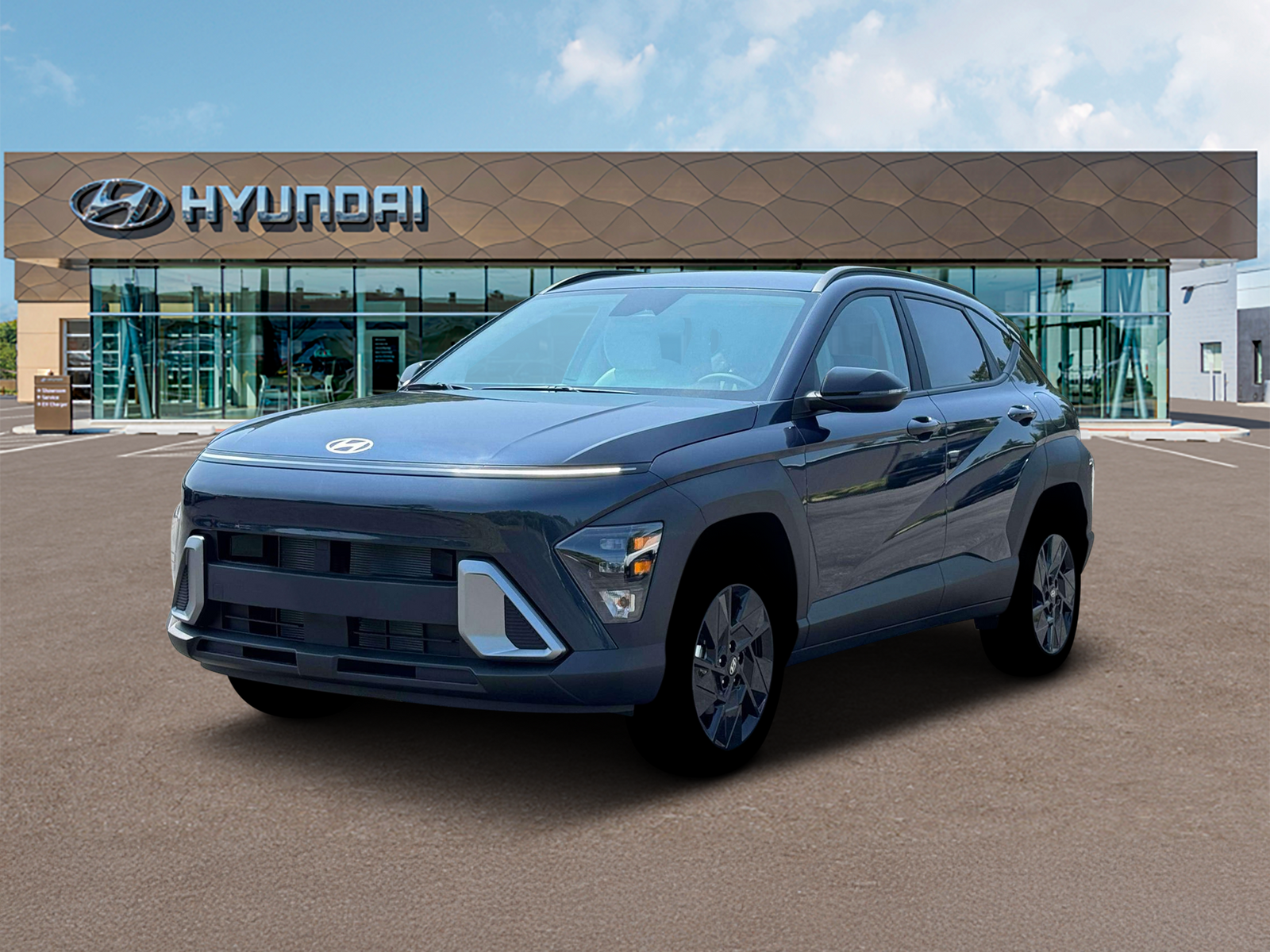 Photo view of 2026 Hyundai Kona in Blue