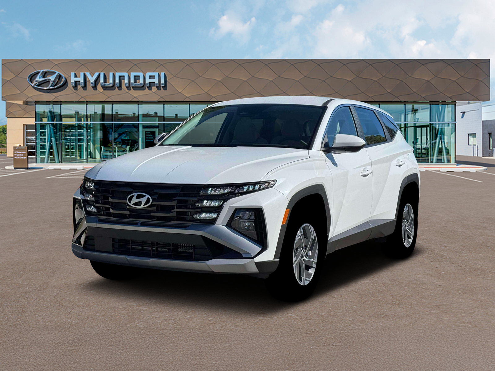 Photo view of 2026 Hyundai Tucson Hybrid in White