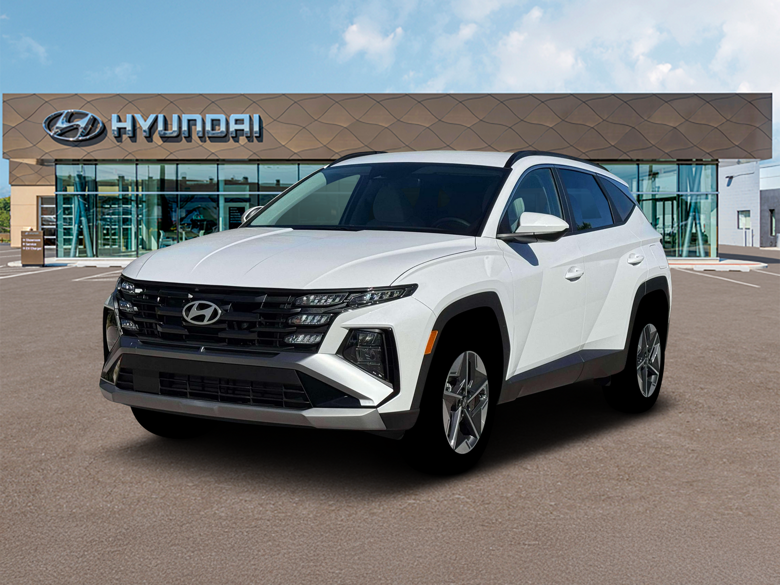 Photo view of 2026 Hyundai Tucson Hybrid in White