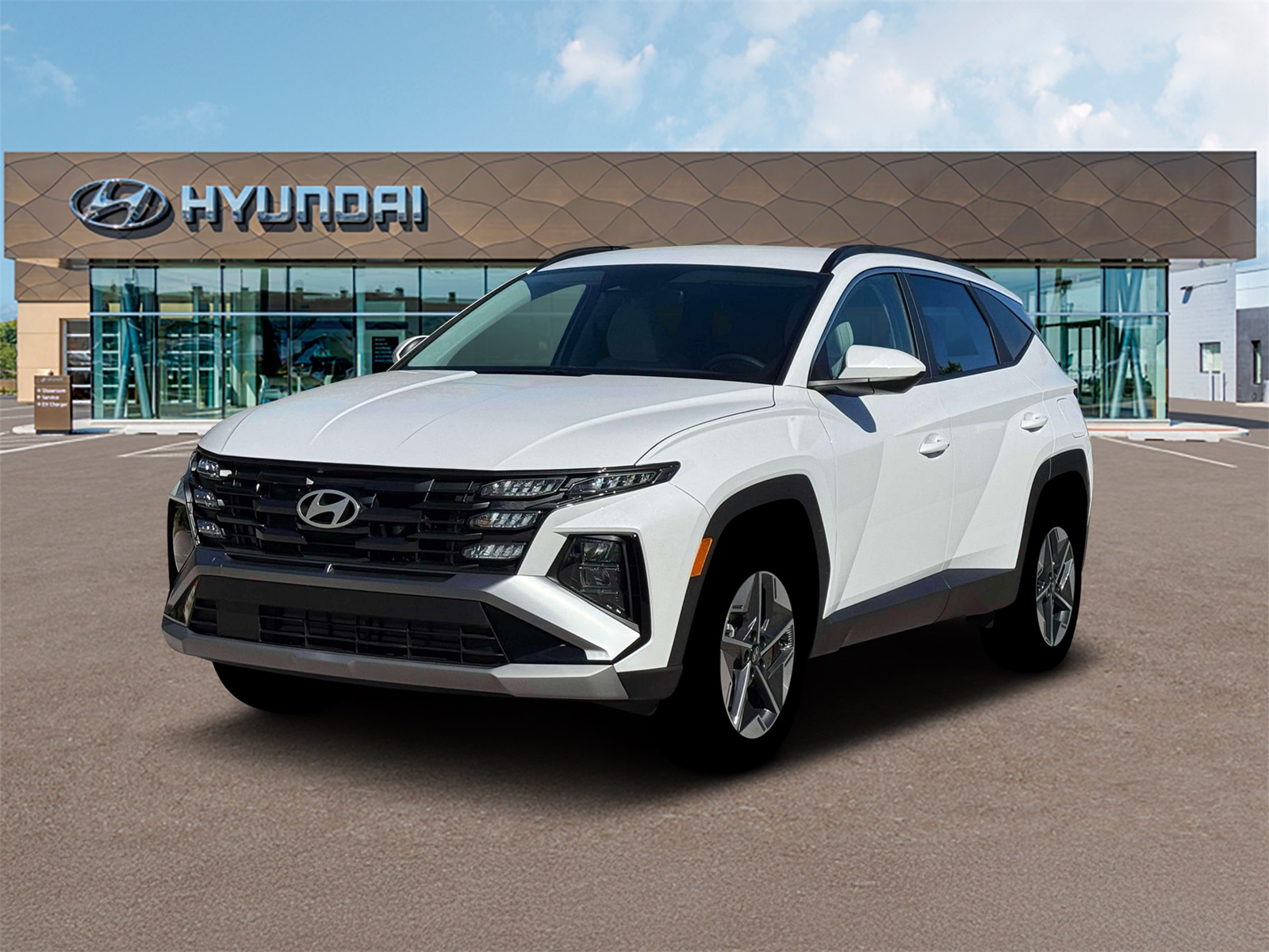 Photo view of 2026 Hyundai Tucson Hybrid in White