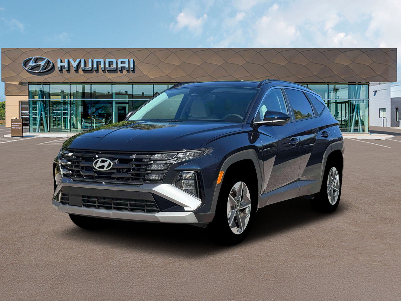 Photo view of 2026 Hyundai Tucson Hybrid in Blue