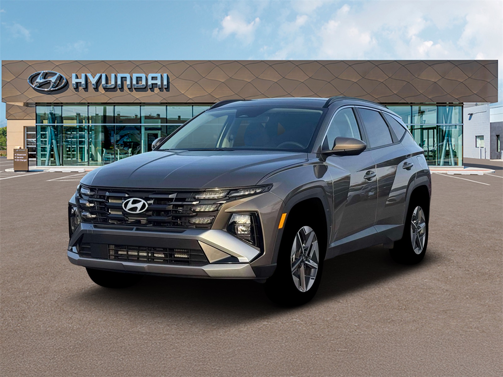 Photo view of 2026 Hyundai Tucson Hybrid in Tan