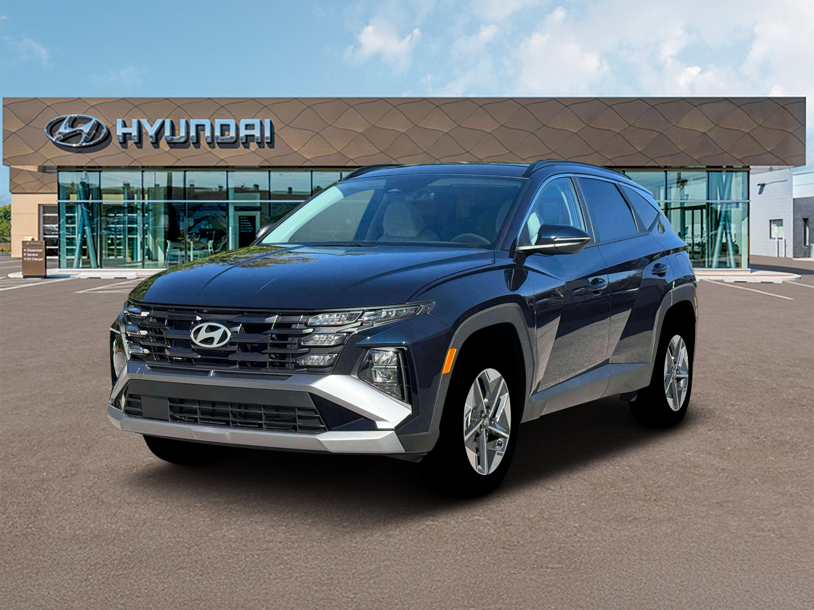 Photo view of 2026 Hyundai Tucson Hybrid in Blue