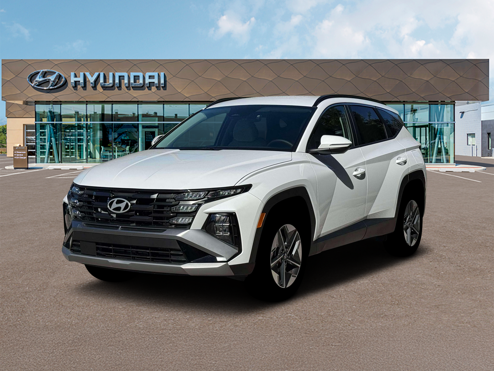 Photo view of 2026 Hyundai Tucson Hybrid in White
