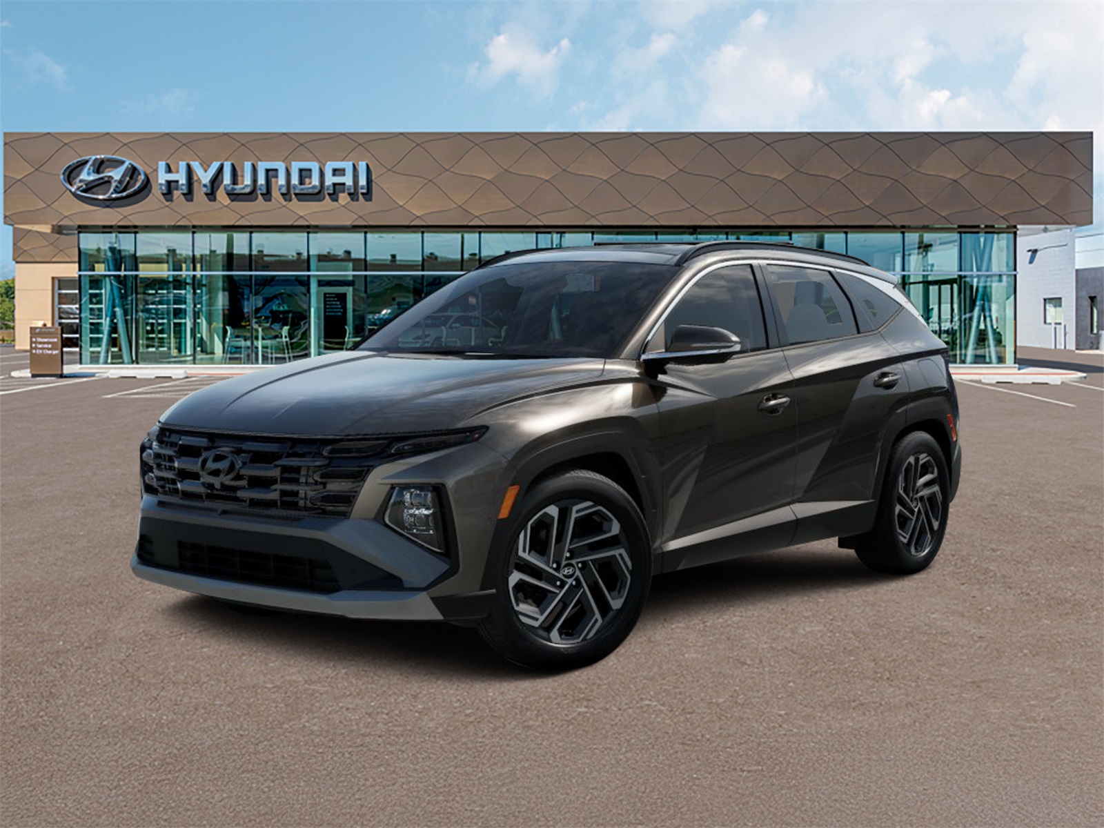 Photo view of 2026 Hyundai Tucson Hybrid in Tan