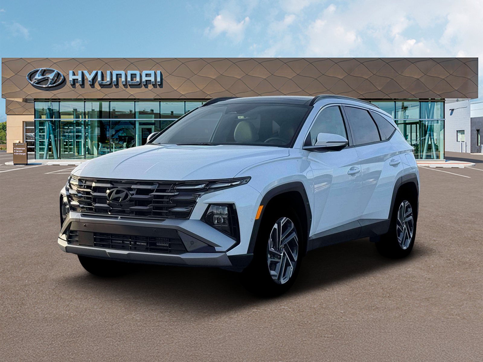 Photo view of 2026 Hyundai Tucson Hybrid in White