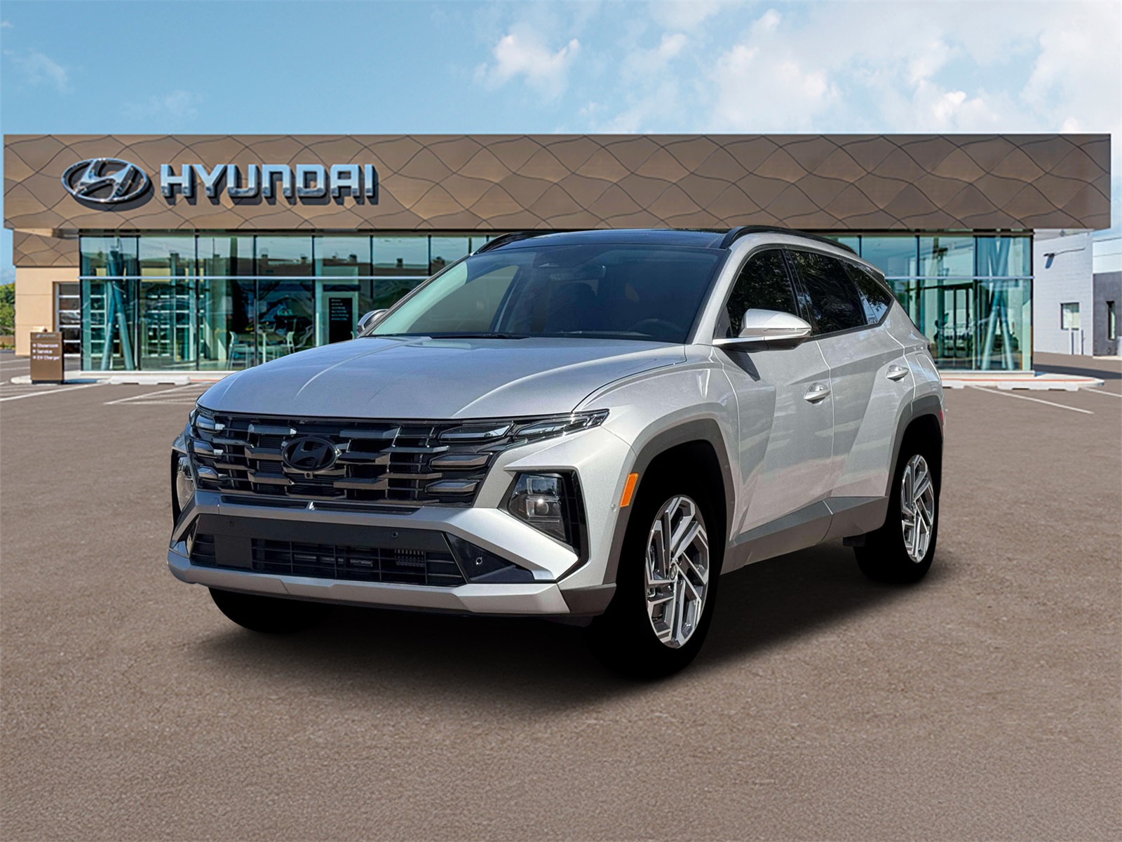 Photo view of 2026 Hyundai Tucson Hybrid in Silver