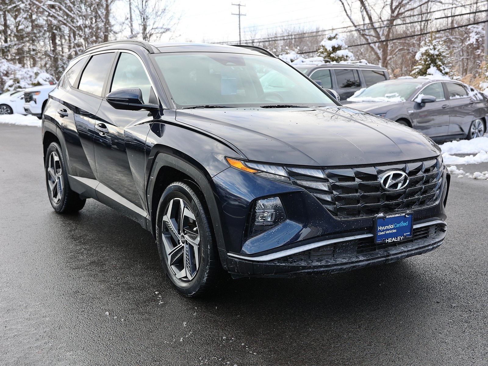 Photo view of 2022 Hyundai Tucson Hybrid in Blue