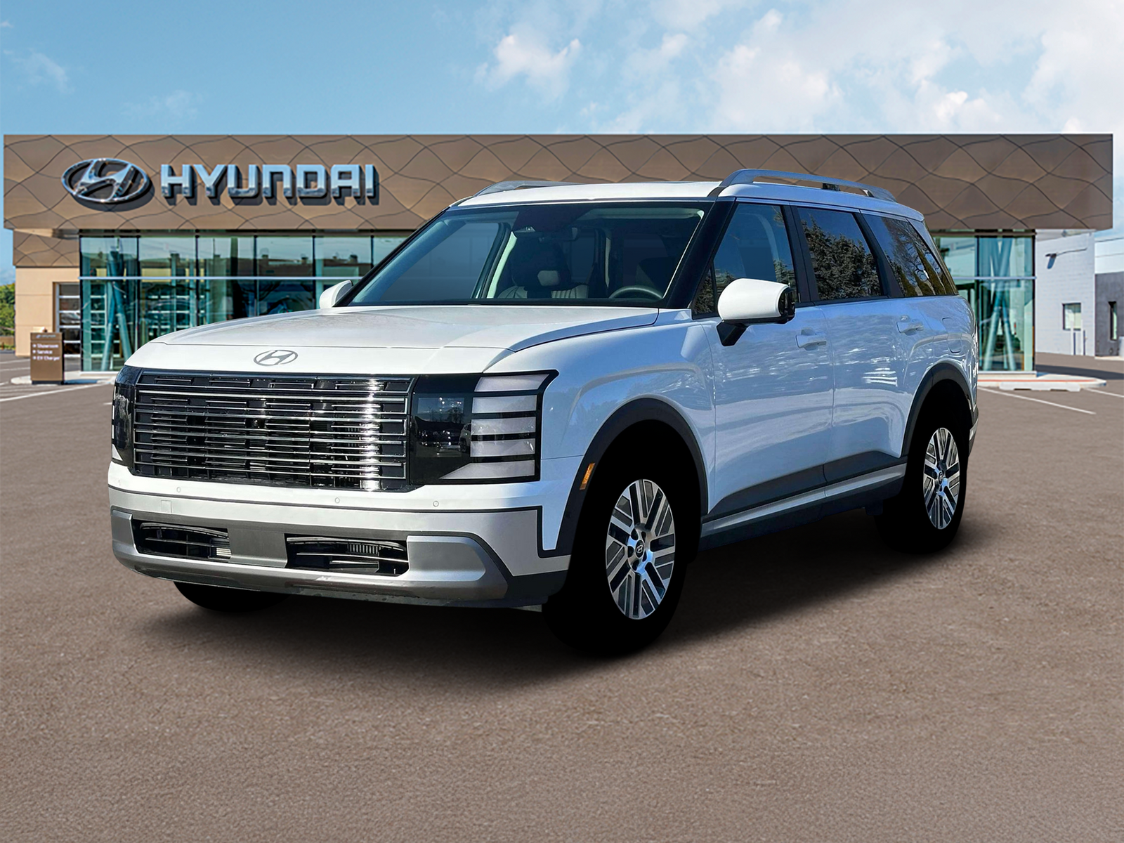 Photo view of 2026 Hyundai Palisade Hybrid in White
