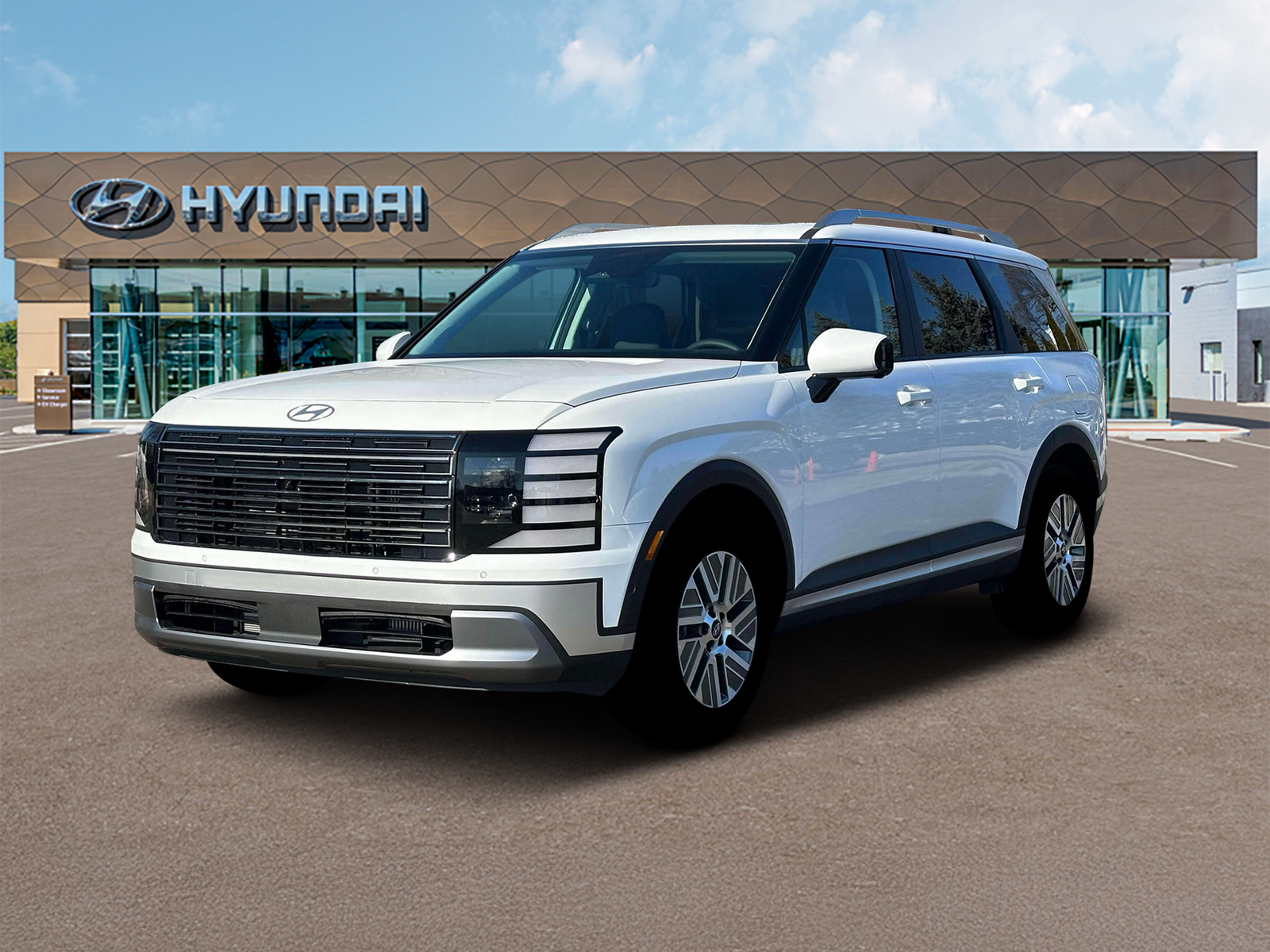 Photo view of 2026 Hyundai Palisade Hybrid in White