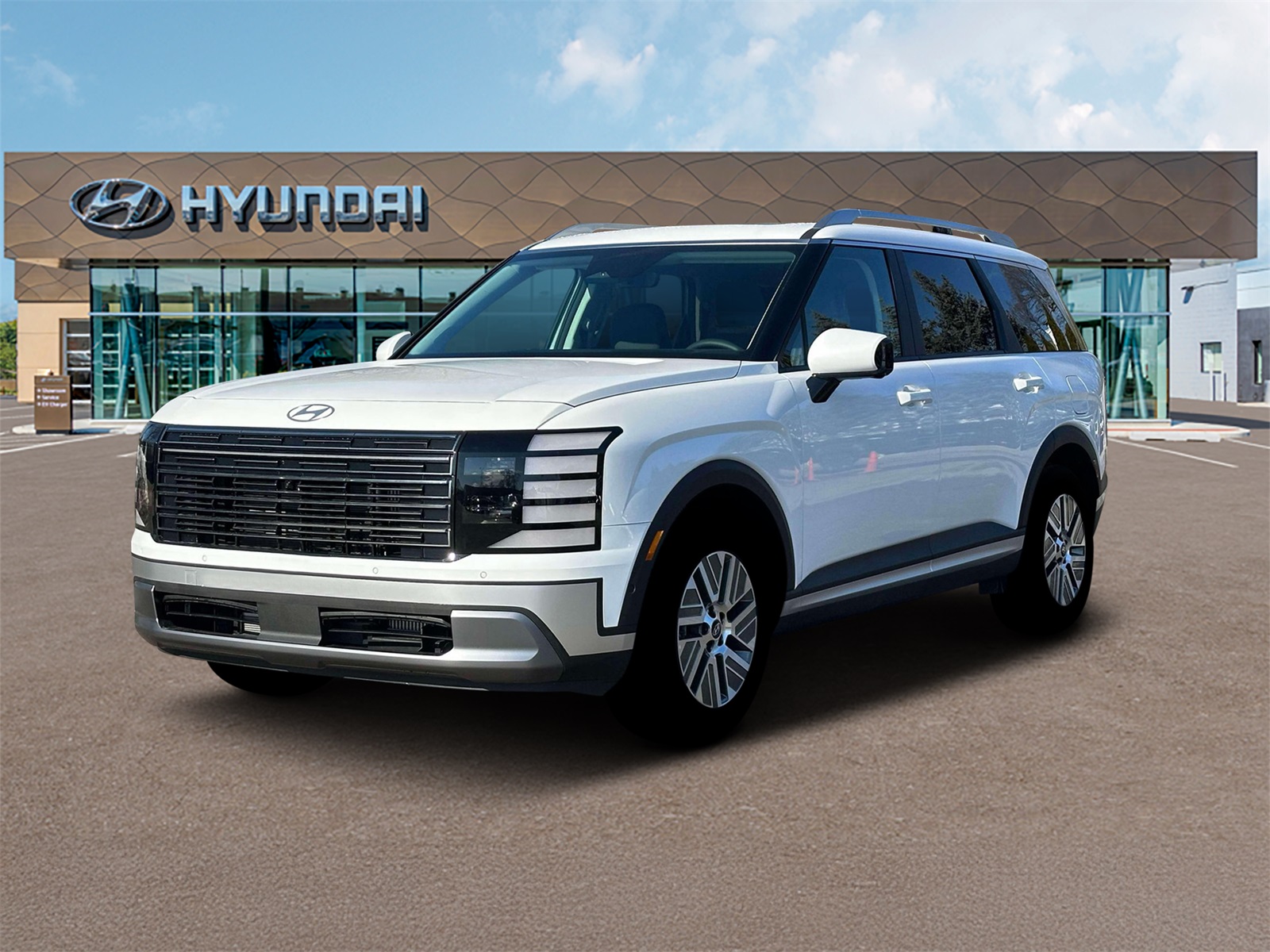 Photo view of 2026 Hyundai Palisade Hybrid in White