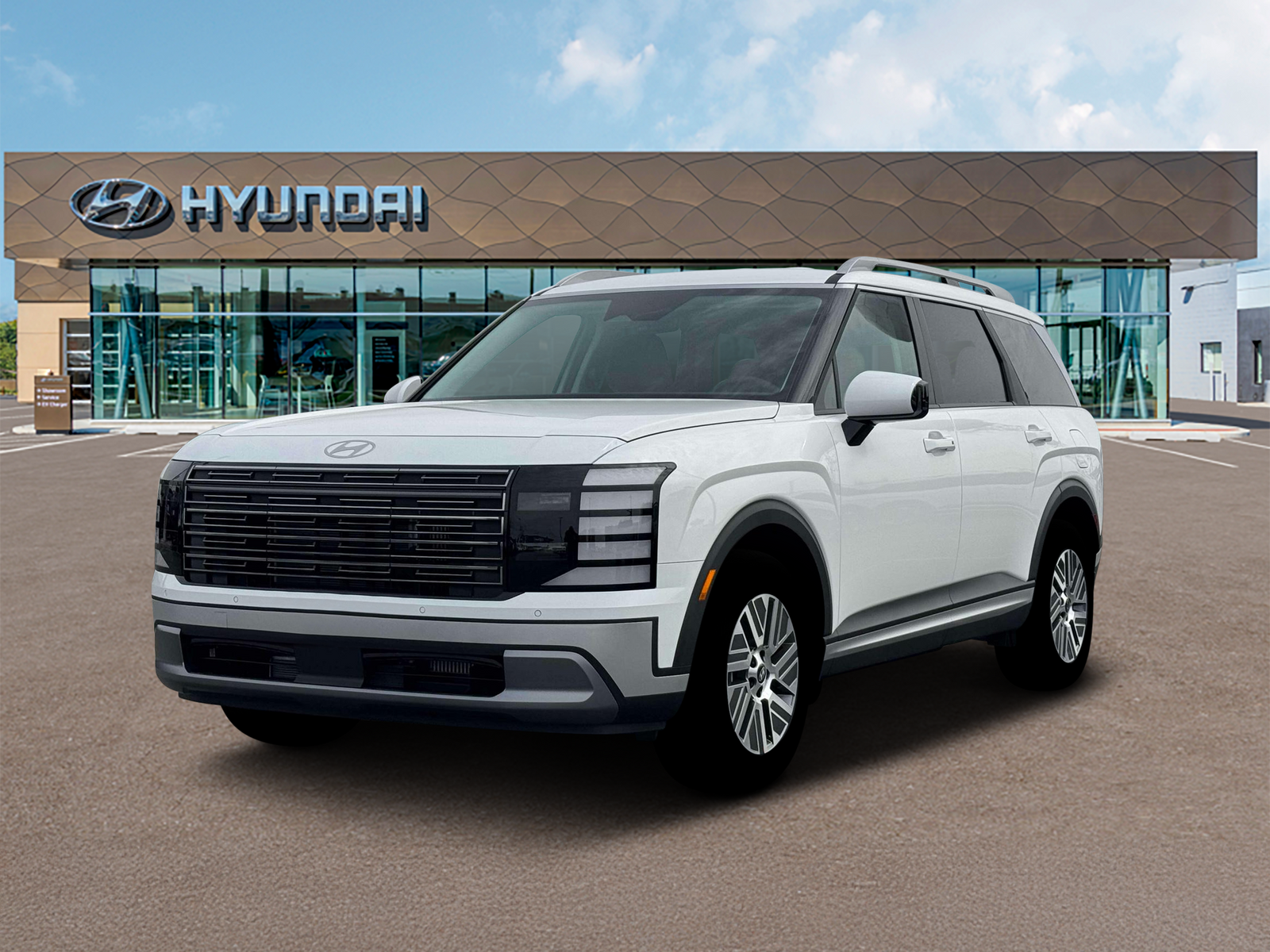 Photo view of 2026 Hyundai Palisade Hybrid in White