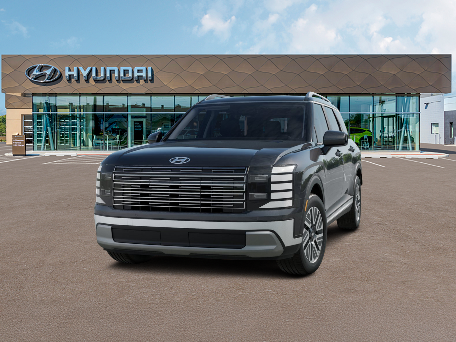 Photo view of 2026 Hyundai Palisade Hybrid in Gray