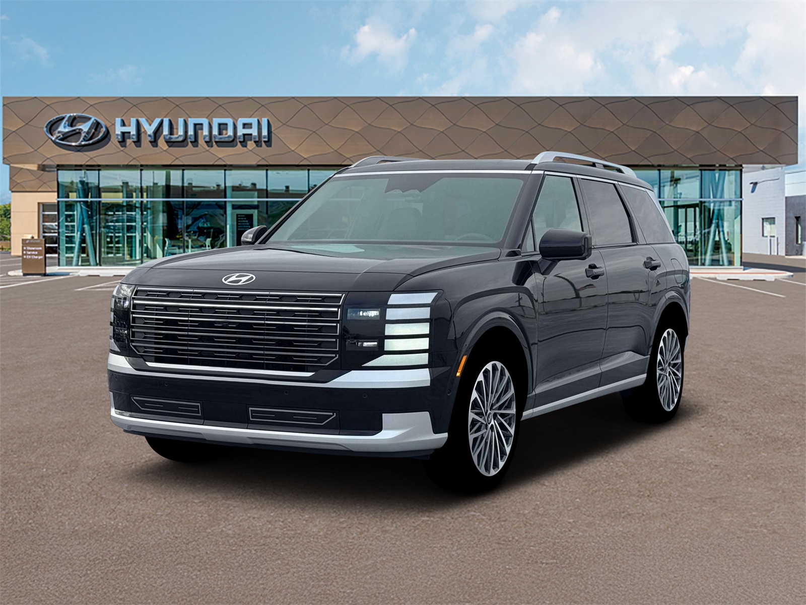 Photo view of 2026 Hyundai Palisade Hybrid in Black