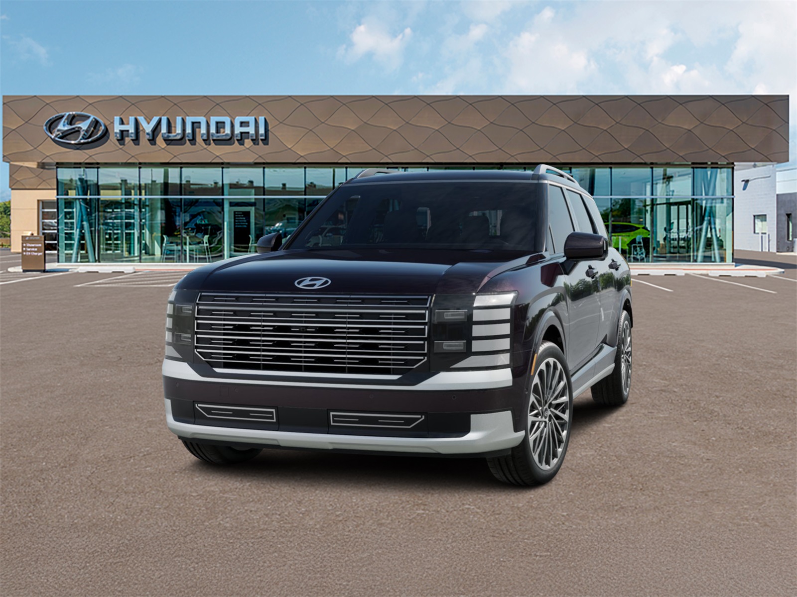 Photo view of 2026 Hyundai Palisade Hybrid in Red