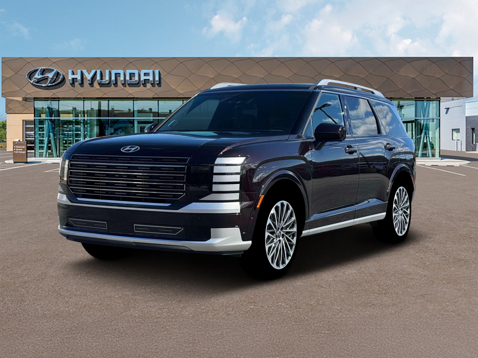Photo view of 2026 Hyundai Palisade Hybrid in Red