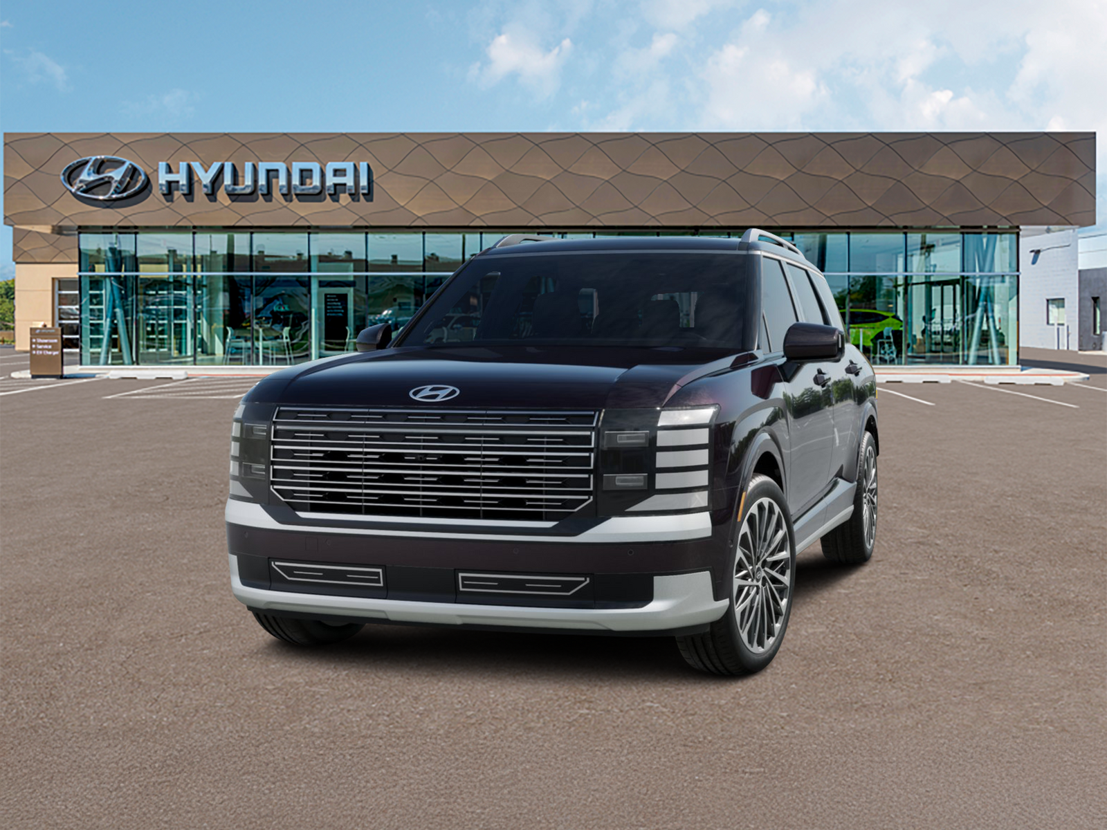 Photo view of 2026 Hyundai Palisade Hybrid in Red