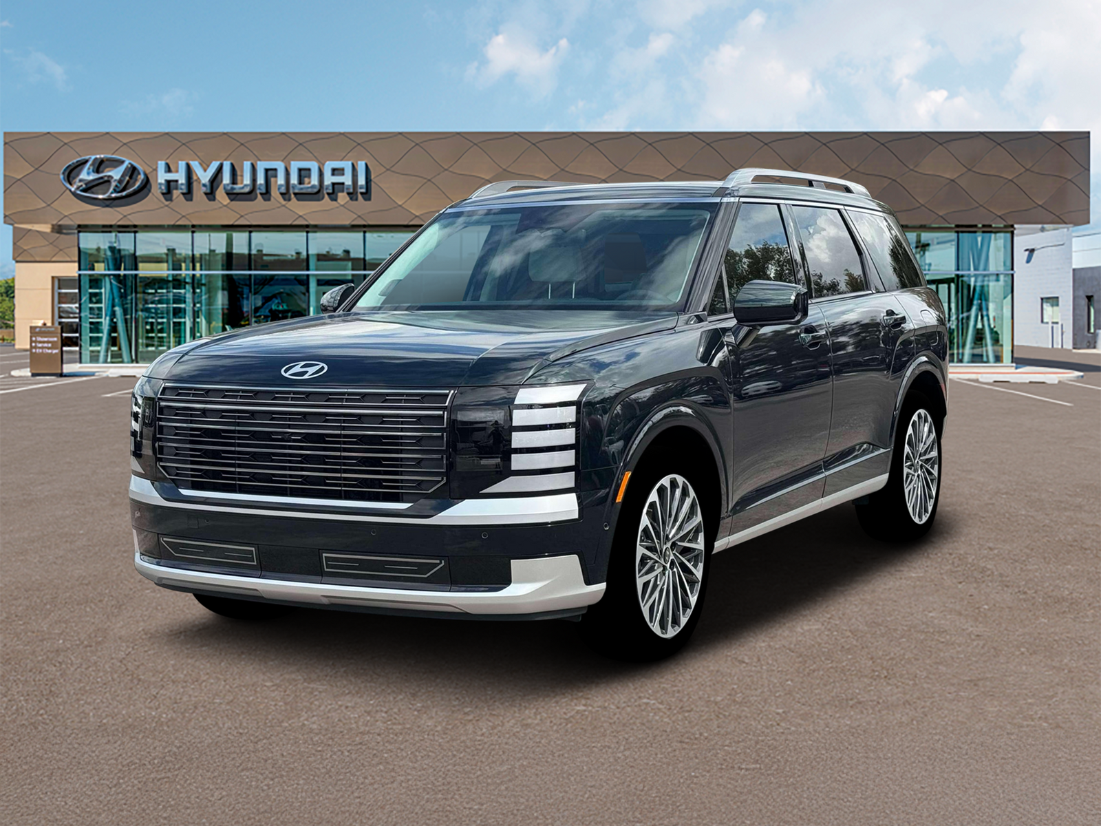 Photo view of 2026 Hyundai Palisade Hybrid in Green
