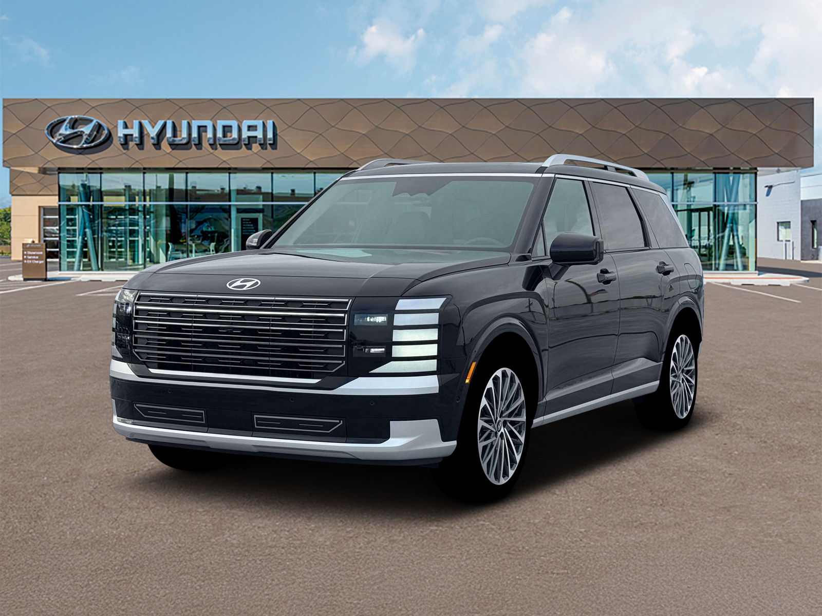 Photo view of 2026 Hyundai Palisade Hybrid in Black