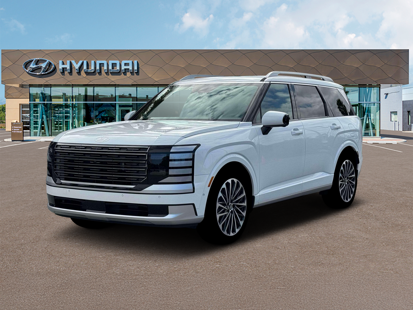 Photo view of 2026 Hyundai Palisade Hybrid in White