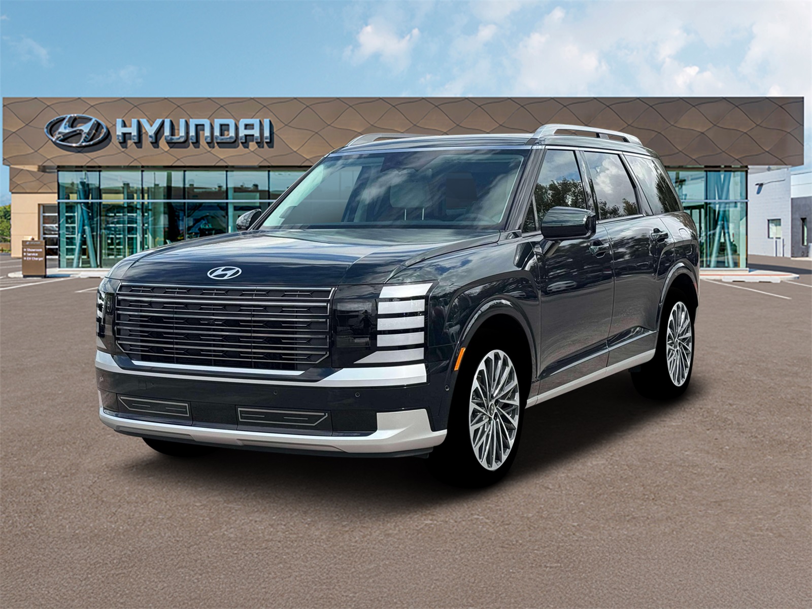 Photo view of 2026 Hyundai Palisade Hybrid in Green