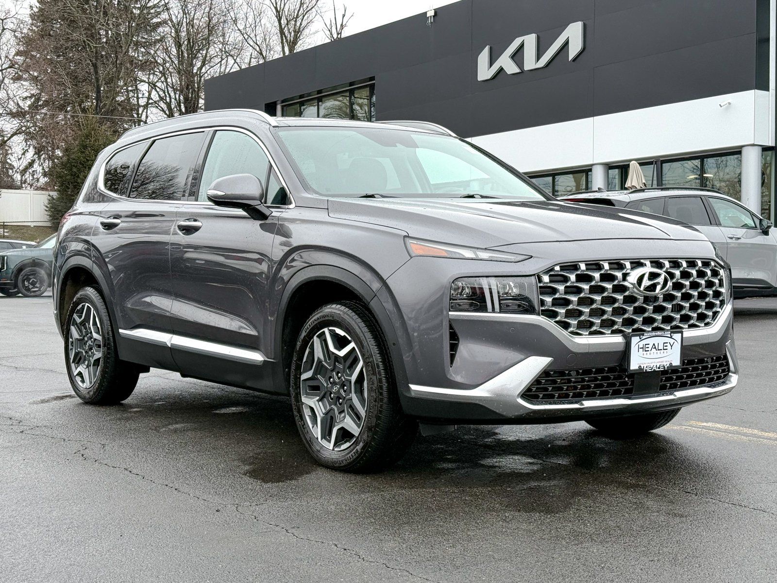 Photo view of 2022 Hyundai Santa Fe Hybrid in Gray