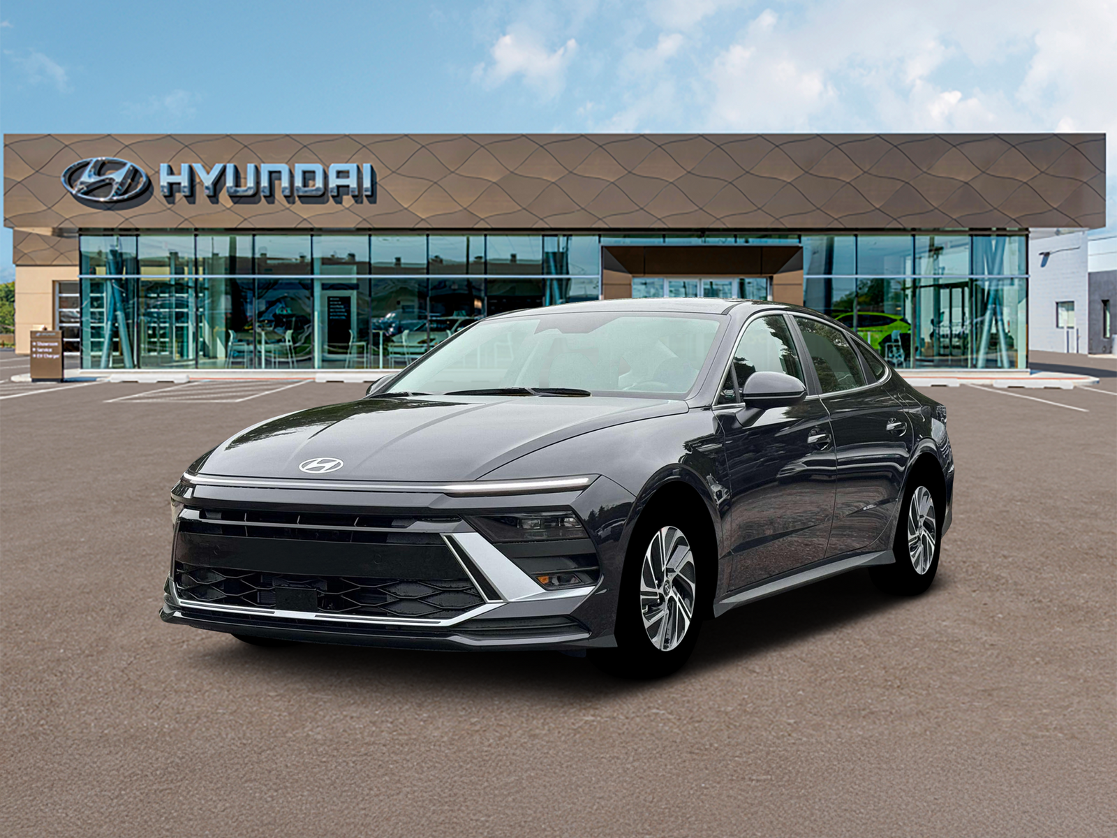 Photo view of 2026 Hyundai Sonata Hybrid in Blue