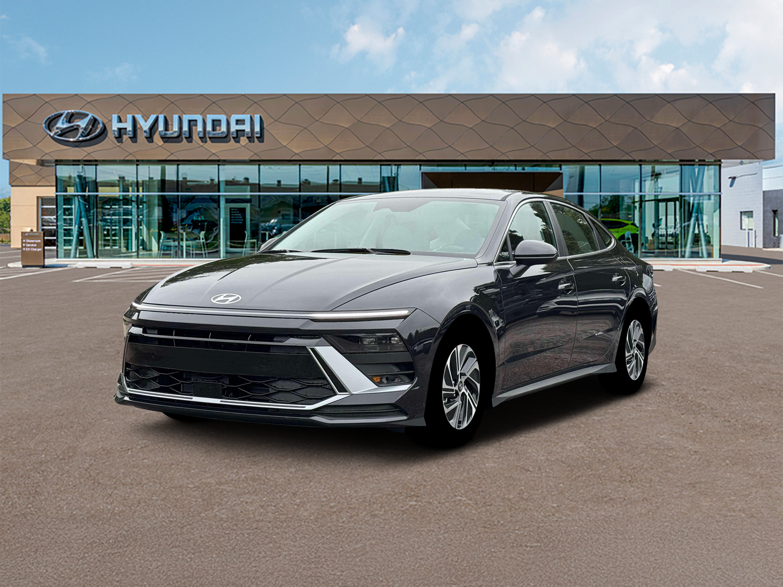 Photo view of 2026 Hyundai Sonata Hybrid in Blue