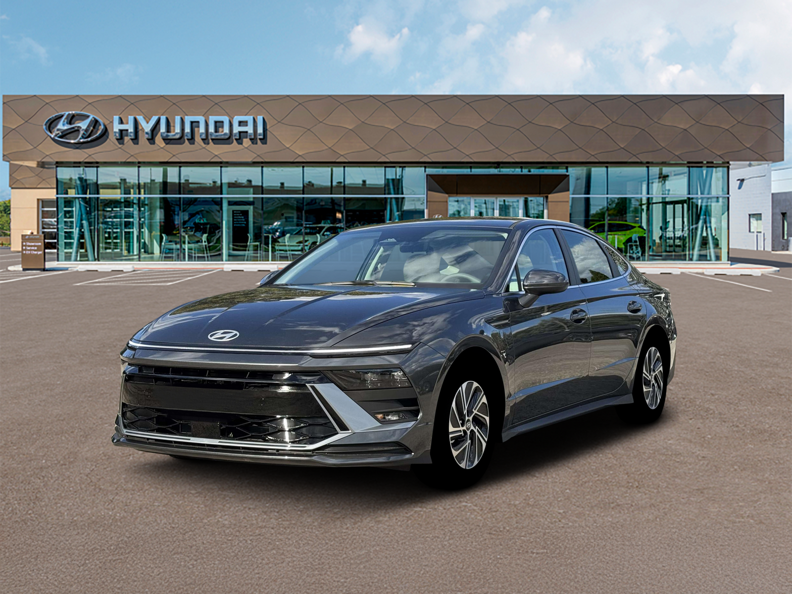 Photo view of 2026 Hyundai Sonata Hybrid in Gray