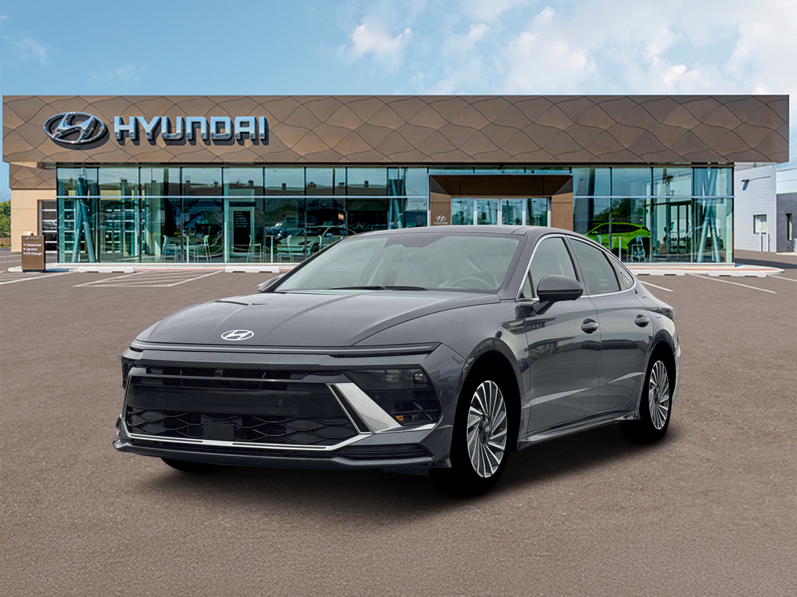 Photo view of 2026 Hyundai Sonata Hybrid in Gray