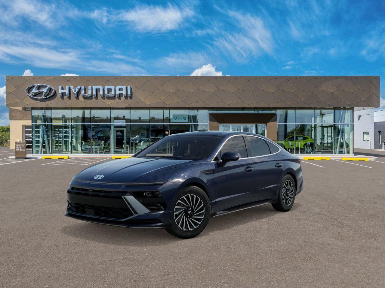 Photo view of 2026 Hyundai Sonata Hybrid in Blue