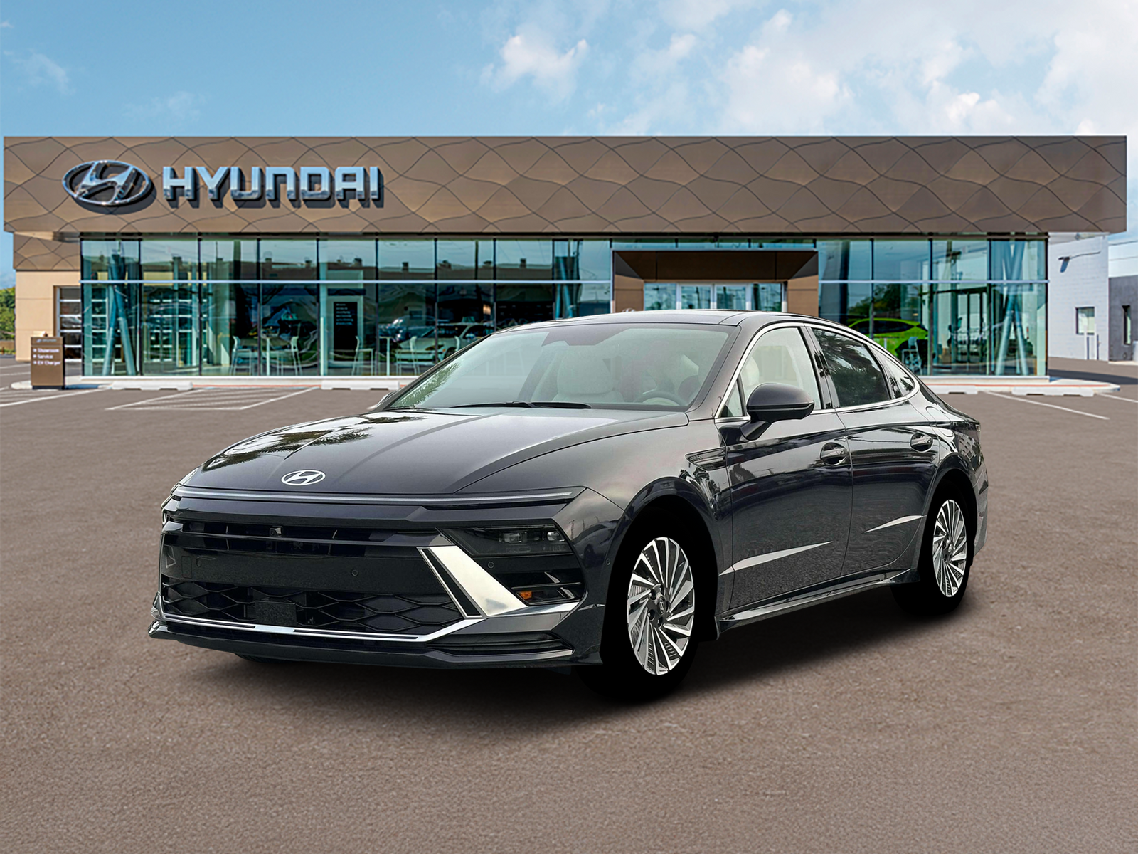 Photo view of 2026 Hyundai Sonata Hybrid in Blue