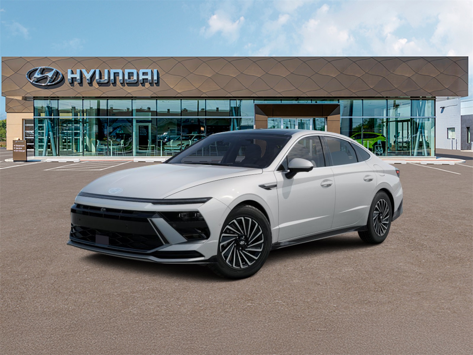 Photo view of 2026 Hyundai Sonata Hybrid in White