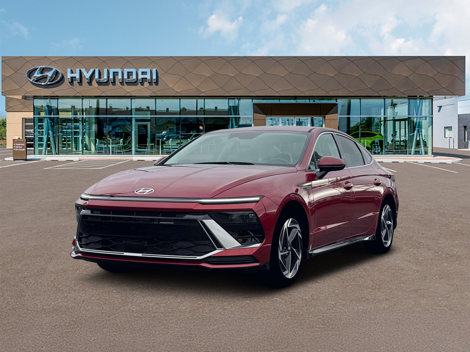 Photo view of 2026 Hyundai Sonata in Red