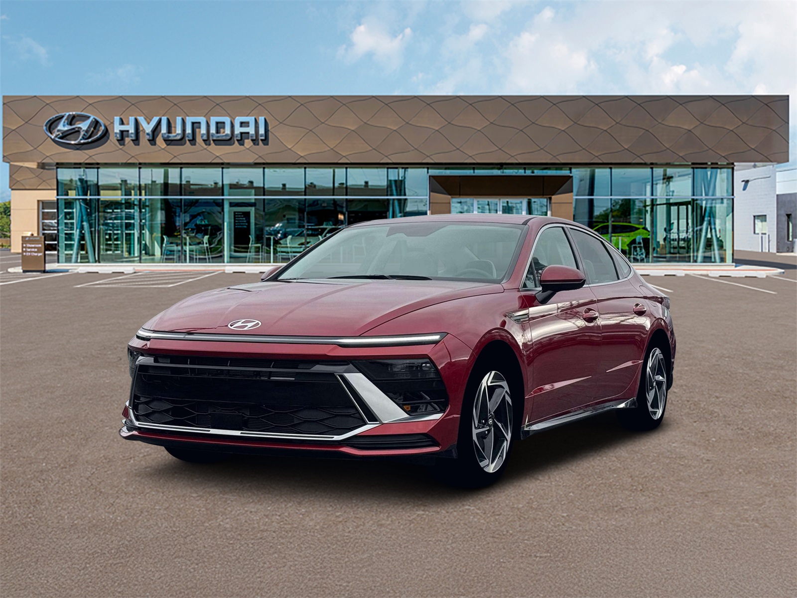 Photo view of 2026 Hyundai Sonata in Red