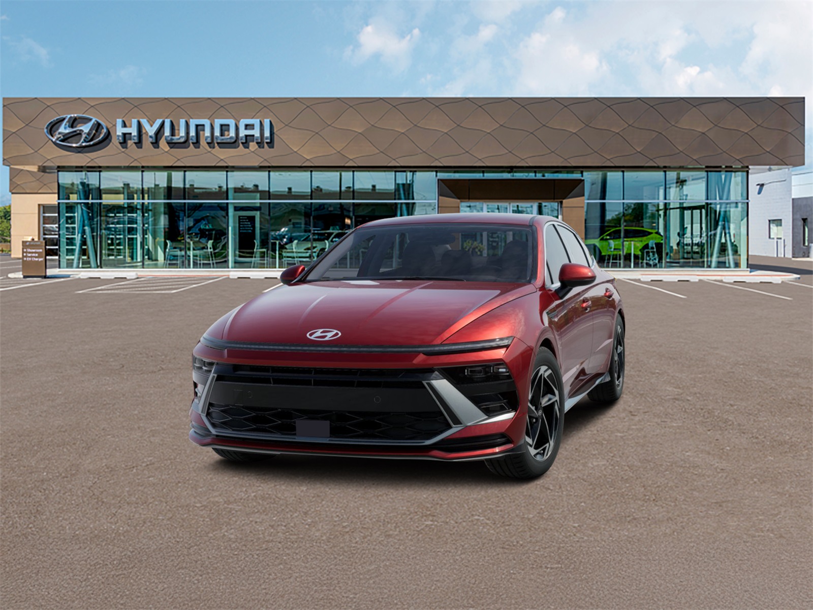 Photo view of 2026 Hyundai Sonata in Red