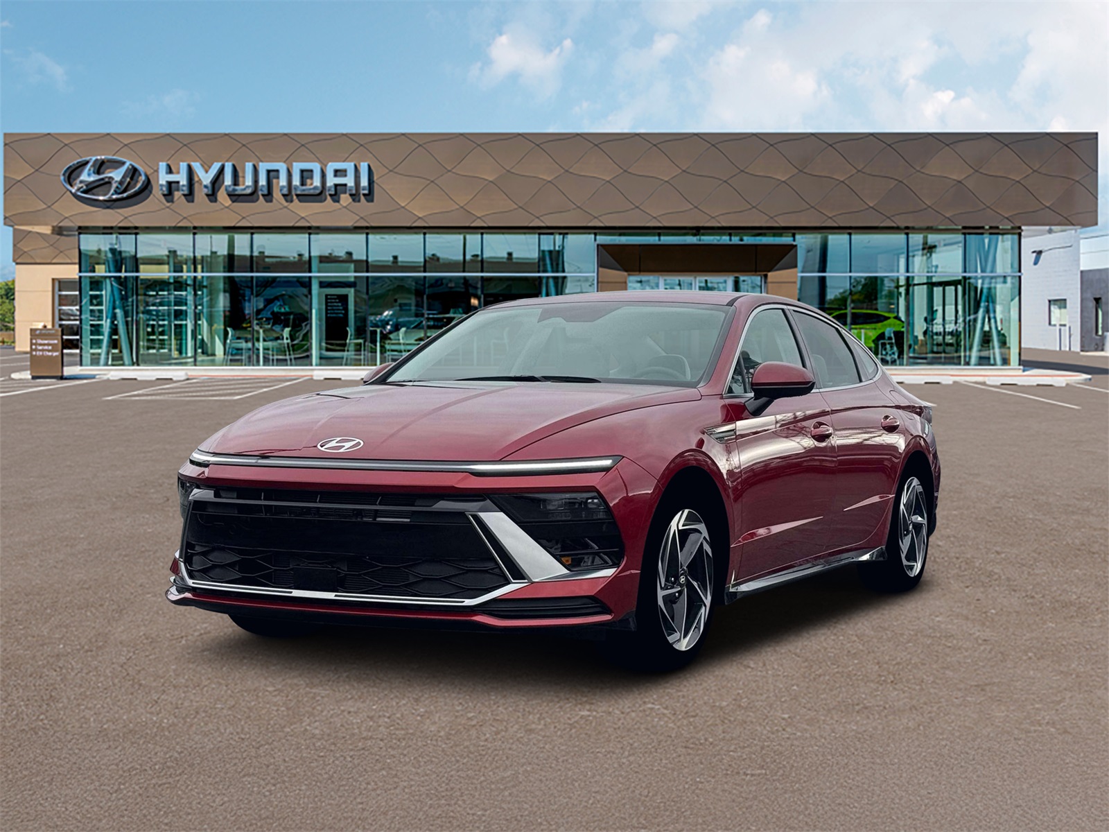 Photo view of 2026 Hyundai Sonata in Red