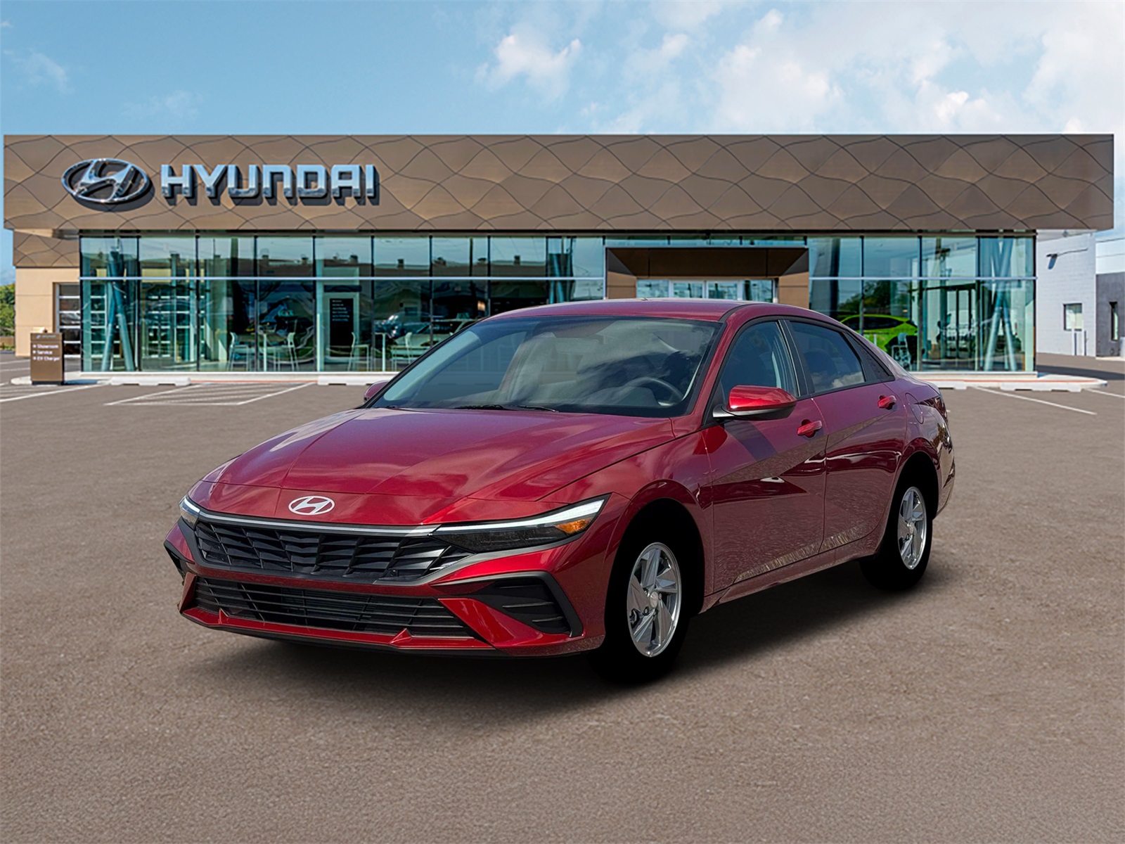 Photo view of 2026 Hyundai Elantra in Red