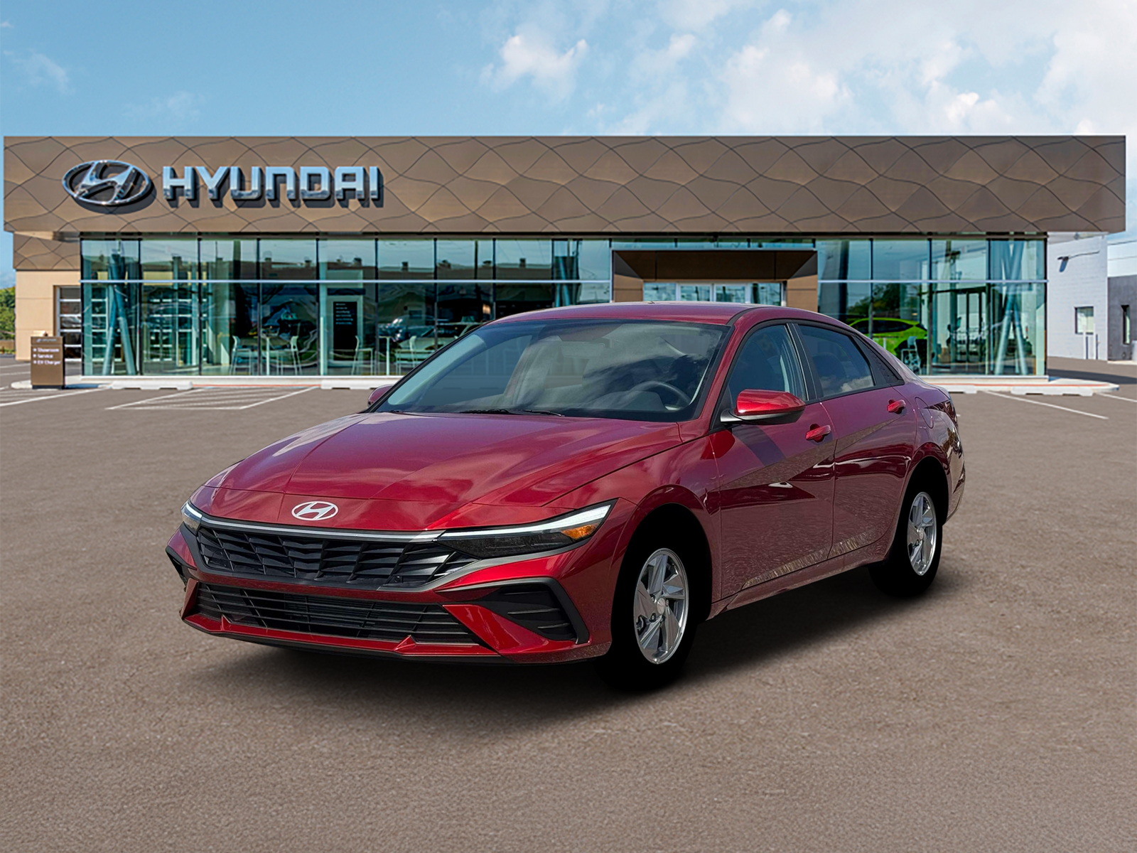 Photo view of 2026 Hyundai Elantra in Red
